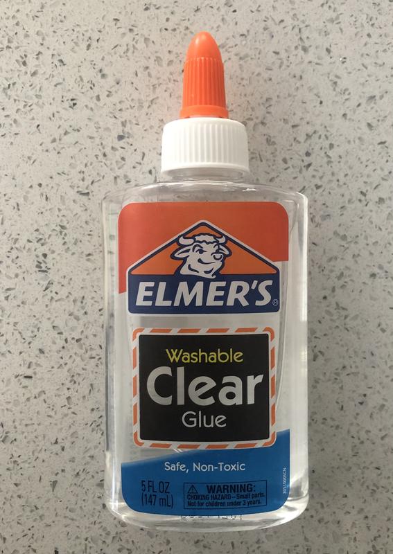 Elmer's Washable Glue, White/Clear