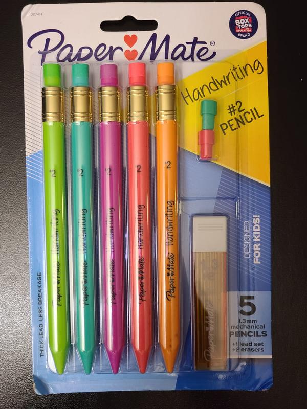 Office Use - New Profile Mech Mechanical Pencil Set Black Barrels 12 Count 0.7mm #2 Pencil Lead Great for Home School