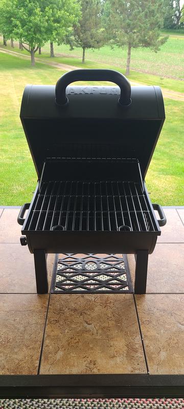 Oakford Outpost 18 Portable Charcoal Tabletop Grill in Black