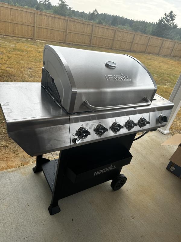 5 Burner Grill with Stainless Steel Side Burner Nexgrill