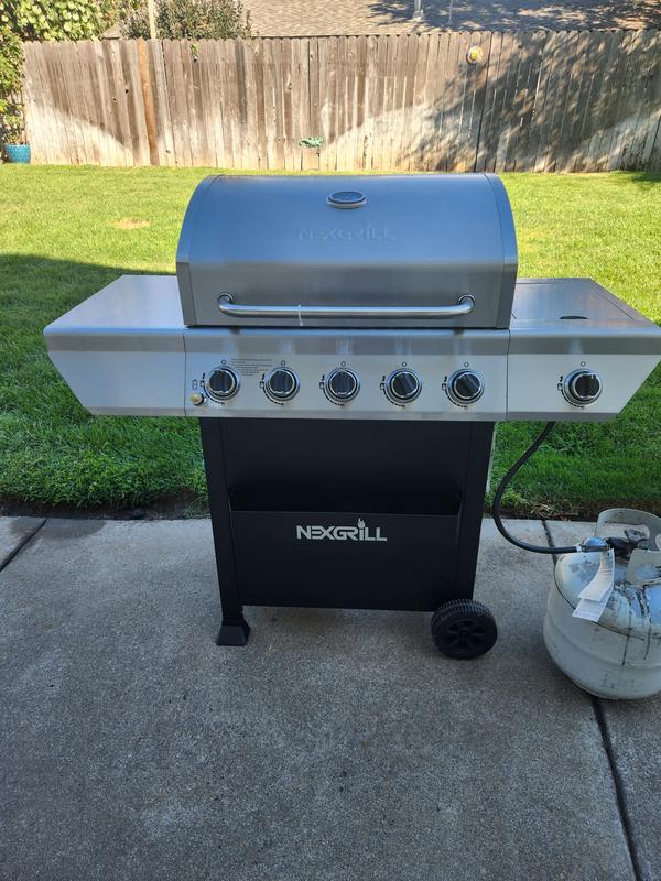 5-Burner Grill with Stainless Steel Side Burner | Nexgrill