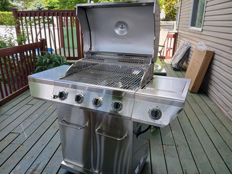 4 Burner Gas Grill with Side Burner Nexgrill