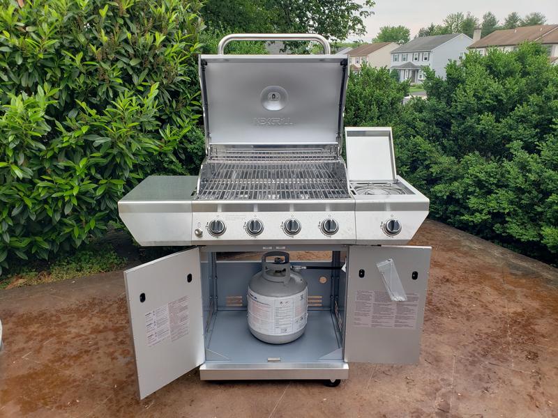 4 Burner Gas Grill with Side Burner Nexgrill