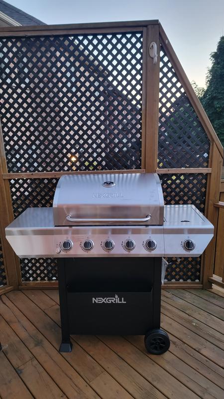 5 Burner Grill with Stainless Steel Side Burner Nexgrill