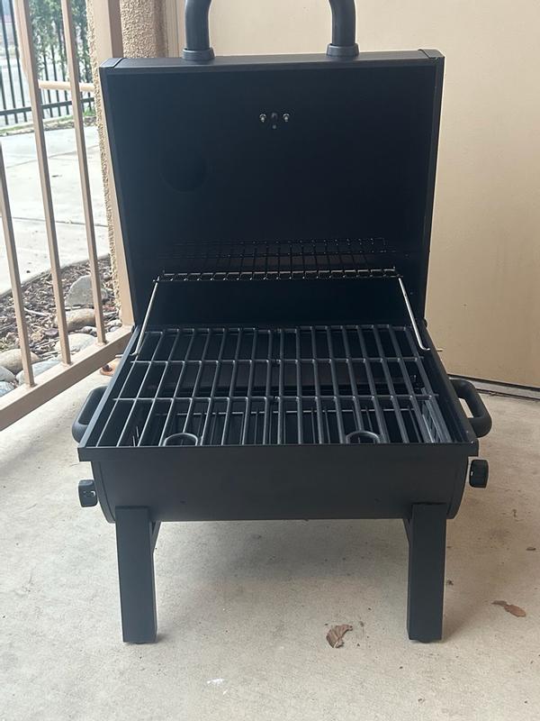 Oakford Outpost 18 Portable Charcoal Tabletop Grill in Black