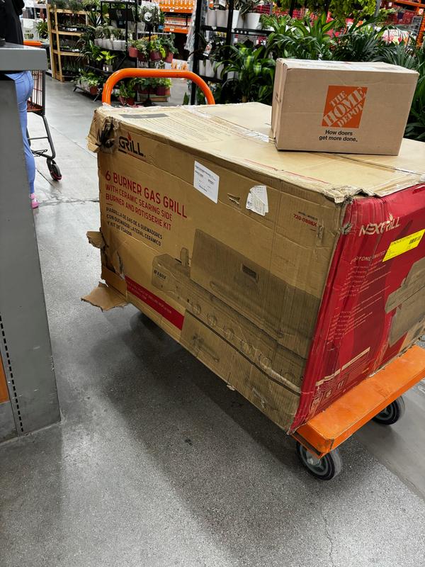 Deluxe 6-Burner Gas Grill - Searing Side Burner & Rotisserie