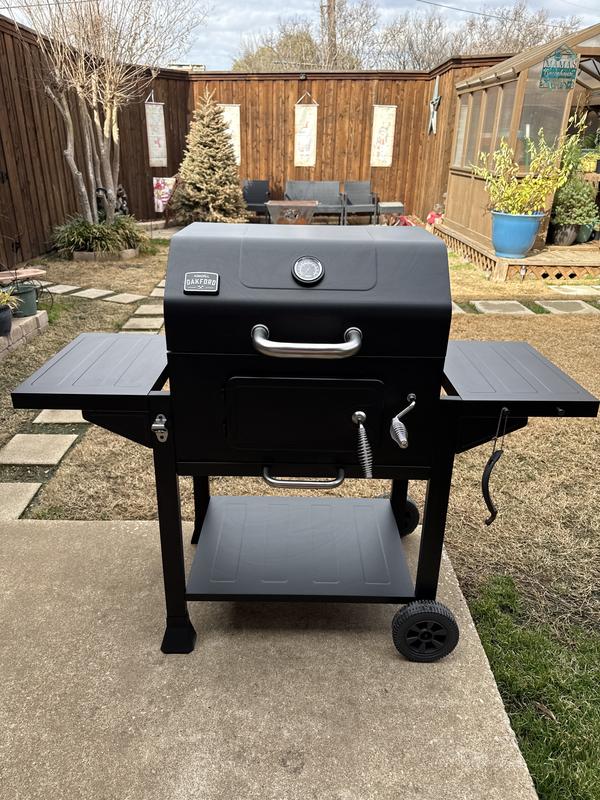 Oakford Homestead 24 Heavy Duty Charcoal Grill in Black | Nexgrill