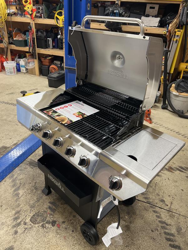 5 Burner Grill with Stainless Steel Side Burner Nexgrill