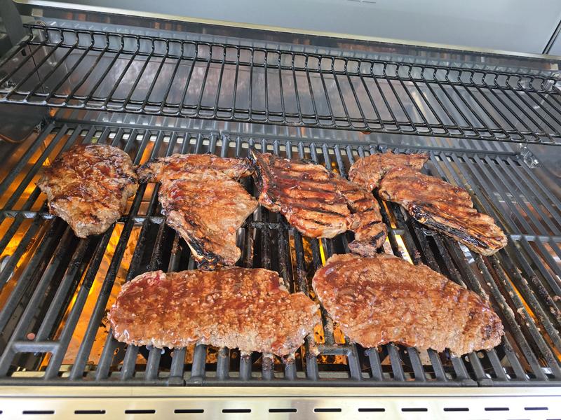 Deluxe 6-Burner Gas Grill - Searing Side Burner & Rotisserie