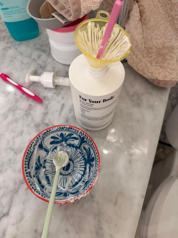 Customer photo for "Love the lotion, hate the packaging"