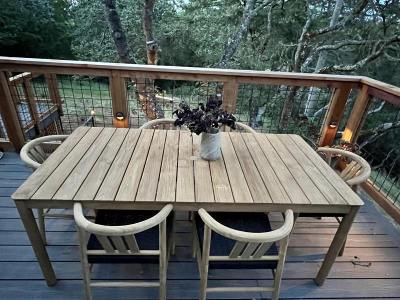 Extra long discount outdoor dining table