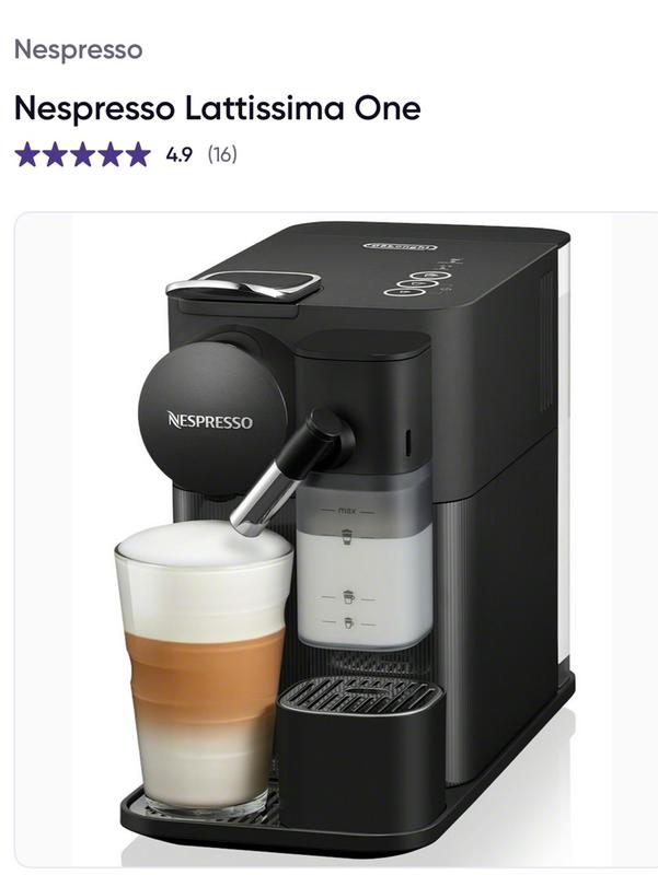 Nespresso Original Lattissima One Espresso Machine by De