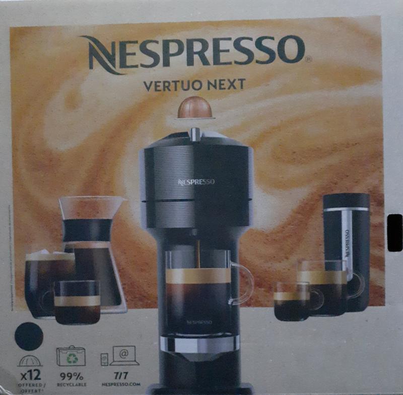 Nespresso Vertuo Next Premium Black with Rose Gold Bundle