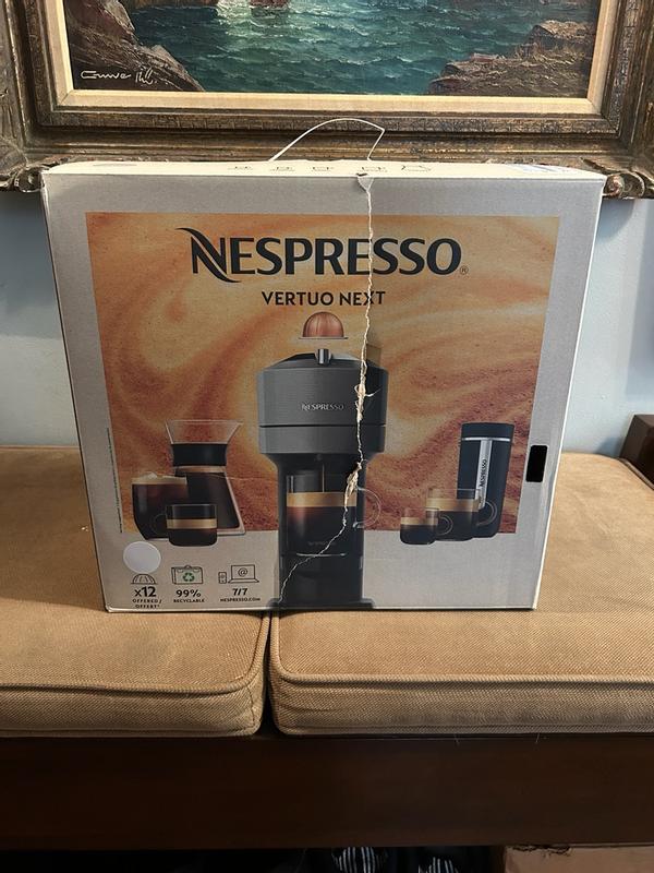 Nespresso Vertuo Next - Deluxe Matte Black Chrome | Small Coffee