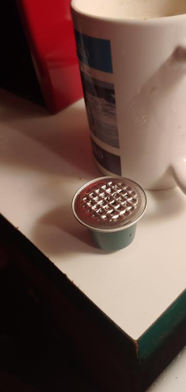 The capsule after use