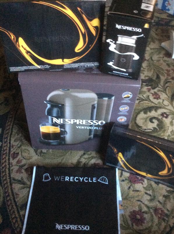 Comes with coffee