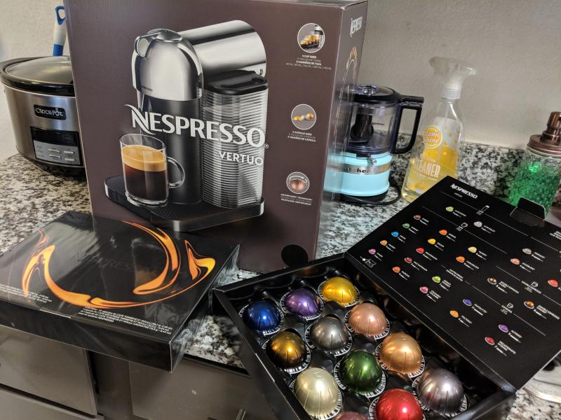 Nespresso Machine & Variety of Pods