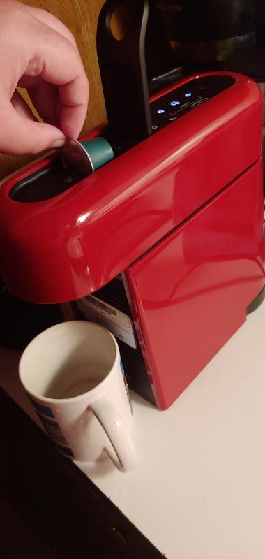 Dropping the capsule in