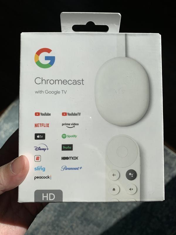 Chromecast with Google TV (HD) - Snow | eBay