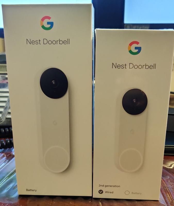 Google Nest Video Doorbell Wired (2nd Gen) - Linen in the Video