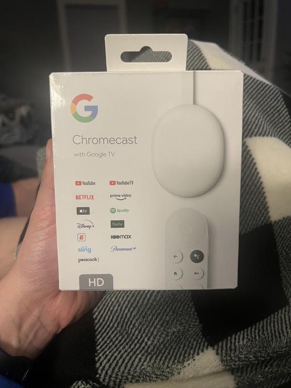 Chromecast with Google TV (HD) - Snow | eBay