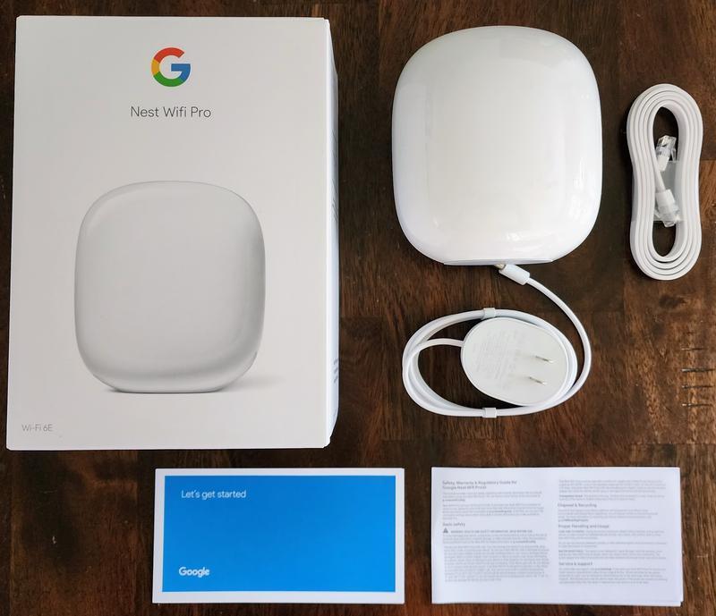 Google Nest Wifi Pro (Wi-Fi 6E) - 2 Pack - Snow GA03689-US - The