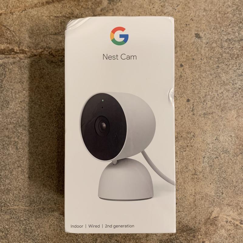  Google indoor Nest Security Cam 1080p (Wired) - 2nd Generation  - Snow : Electronics