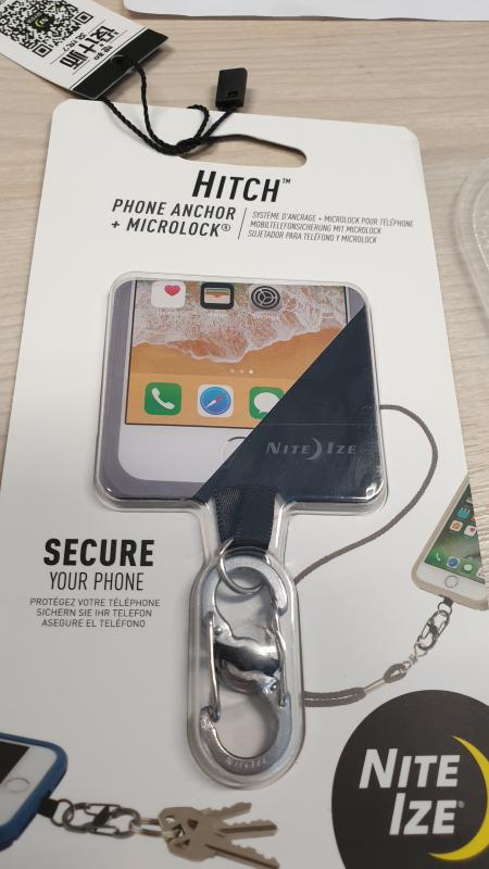 Nite Ize Hitch Phone Anchor + Lanyard, Anti-Drop & Security Tether For  Smart Phones