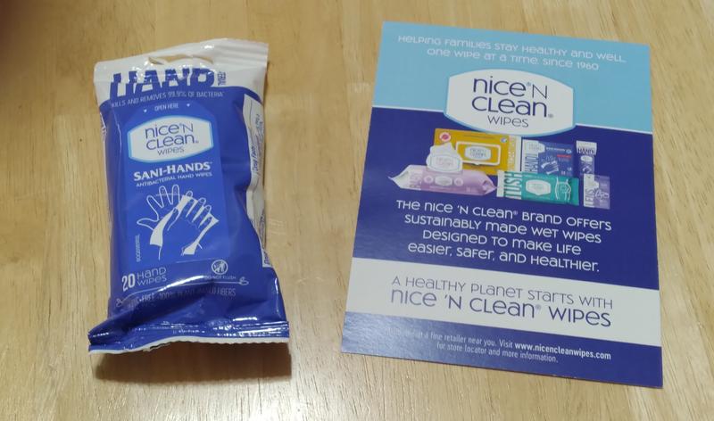 Nice 'N Clean Travel Size Antibacterial Hand Wipes
