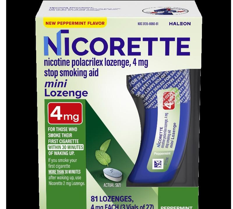 tobacco lozenges Nicorette Nicotine Lozenges, Stop Smoking Aids, 4 Mg, Mint, 72 Count Nicorette Nicotine Mint Flavor Lozenges,