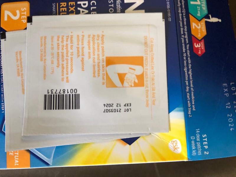 NicoDerm CQ Nicotine Patches to Stop Smoking, Step 2, 14 Count