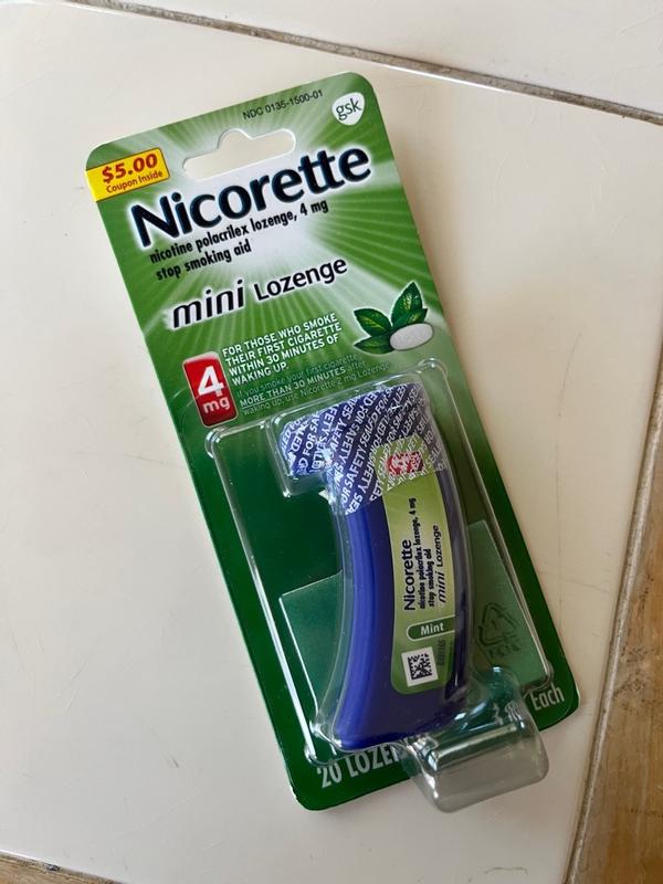 nicorette fake cigarette Buy Nicorette Mini Nicotine Lozenges to Stop Smoking, 4 mg, Mint Flavor -  20 Count from Dollar General
