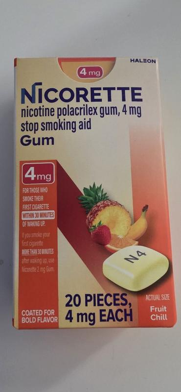 gum to stop smoking cigarettes Nicorette Aid 4mg White Ice Mint It s a form of nicotine replacement that s available in 2 mg and 4 mg for effective craving relief Nicorett 4mg Cinnamon Surge Gum