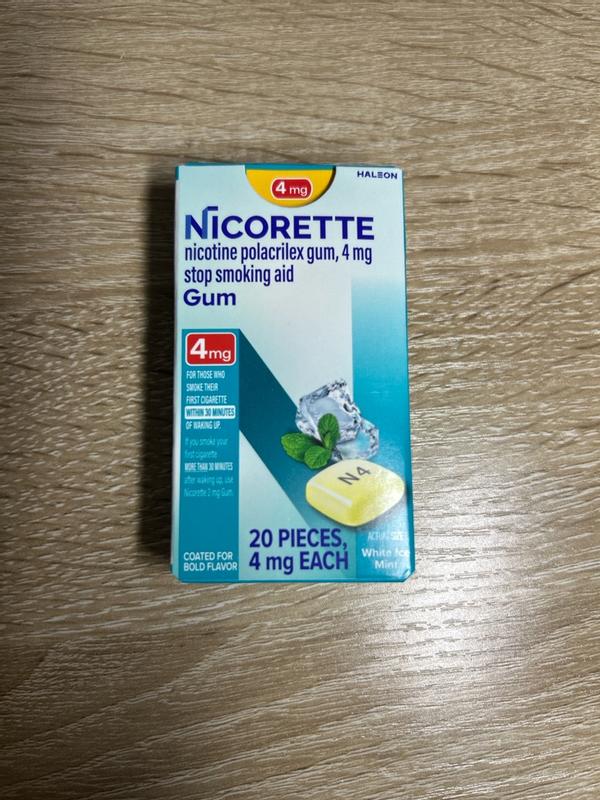 Buy Nicorette 4Mg Gum - White Ice Mint- 20 ct from Dollar General