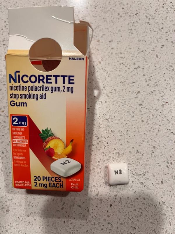 Buy Nicorette 2mg Gum - Fruit Chill - 20 ct from Dollar General