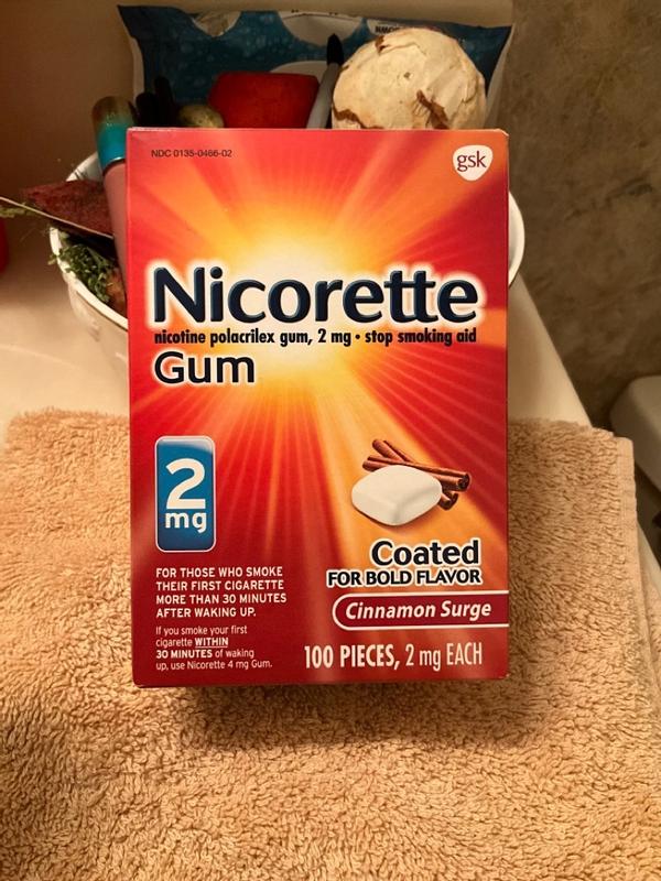 Nicorette 2 mg 105 Chicles Medicamentosos Nicotina