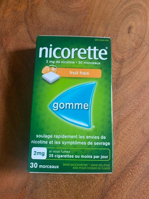 Gomme pour cesser de fumer NICORETTE