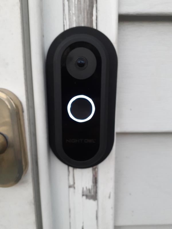 Night Owl 1080p HD Smart Video Doorbell with Angled & Flat Mounting Plates  