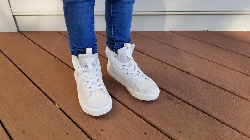 Customer photo for "Basic HighTops with one Cool Feature"