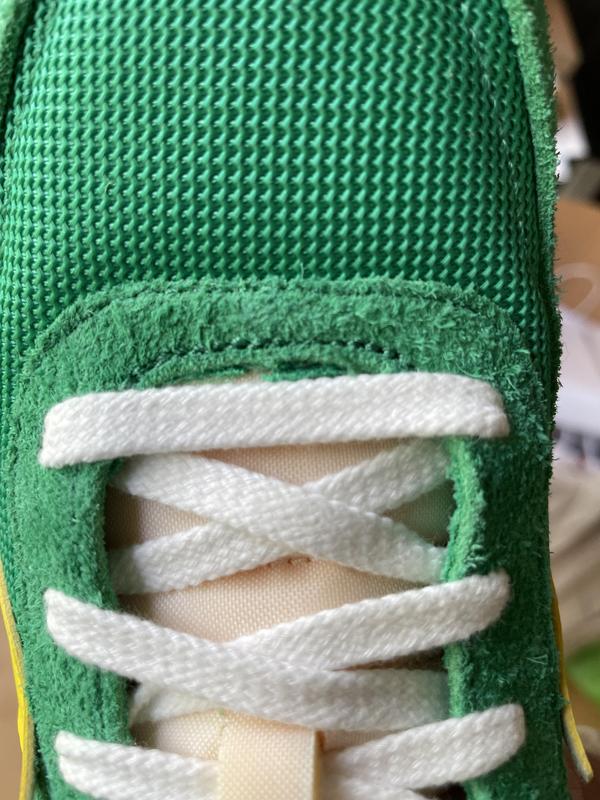 This suede, not good. And I cannot express how much the tongue and stitching pokes at your feet.