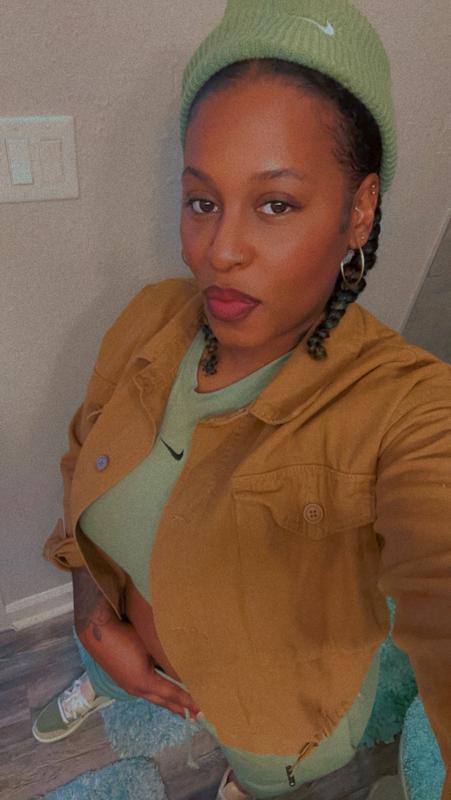 Customer photo for "Flattering on me."