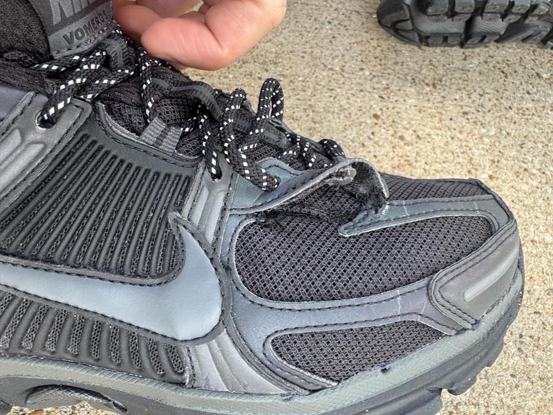 The fabric tore when tightening the laces right after leaving the store. $180 for this?
