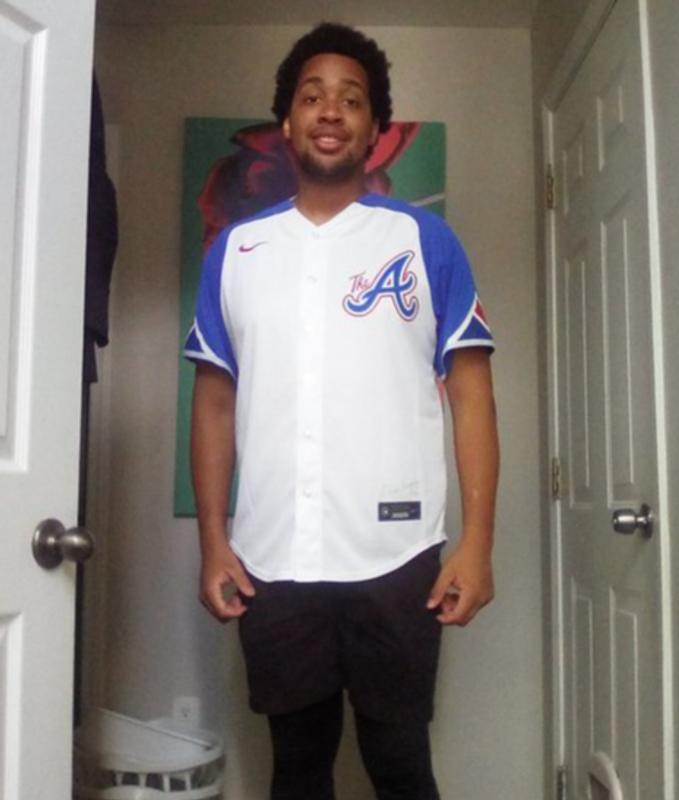 Atlanta Braves City Connect Baseball Jersey - The Haitian Scarlet Noir