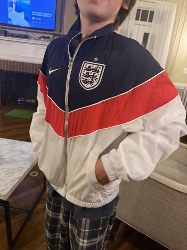 Nike Women's White England National Team Windrunner UV Woven Full