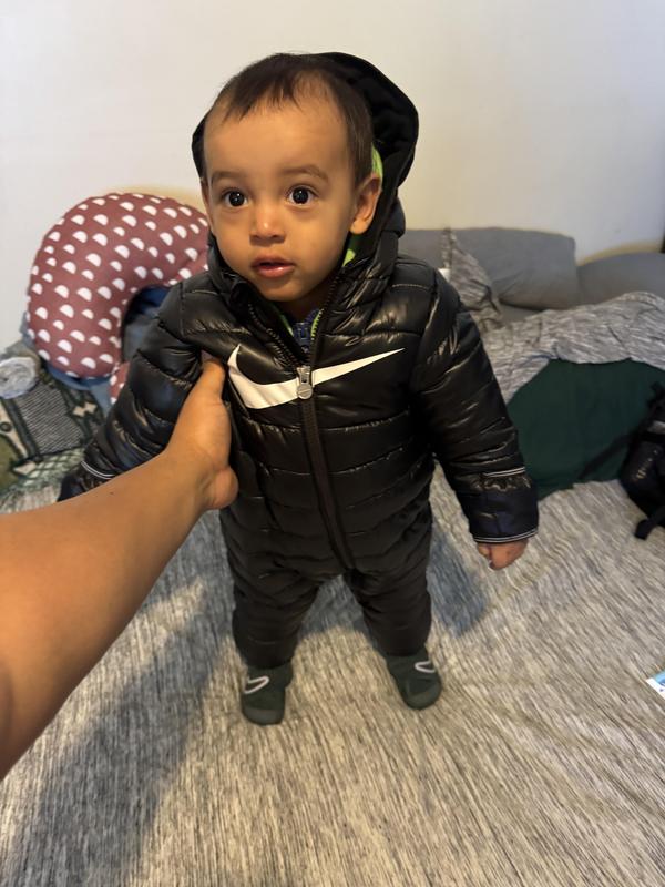 Nike Baby Boys Hooded Swoosh Snowsuit - Macy's