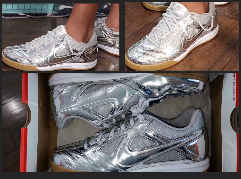 Nike Gato LV8 Metallic Silver Men's Shoe | Hibbett