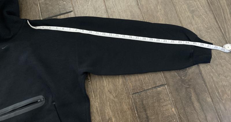 Customer photo for "Cozy, but too long in sleeves"