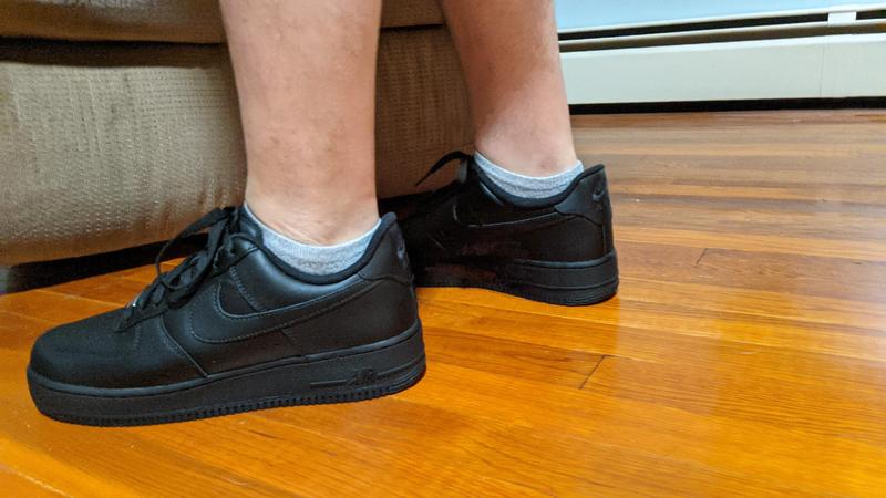 mens black air force ones