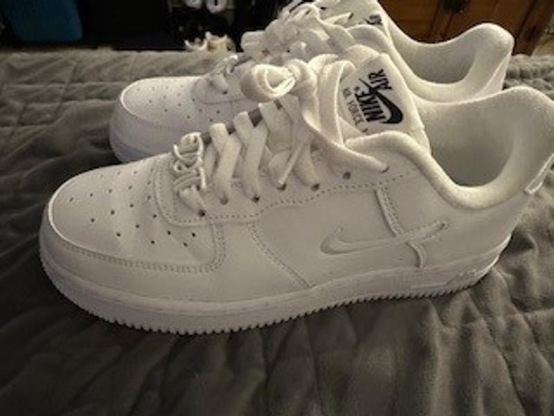 Customer photo for "Trendy Super Cute White Sneakers"