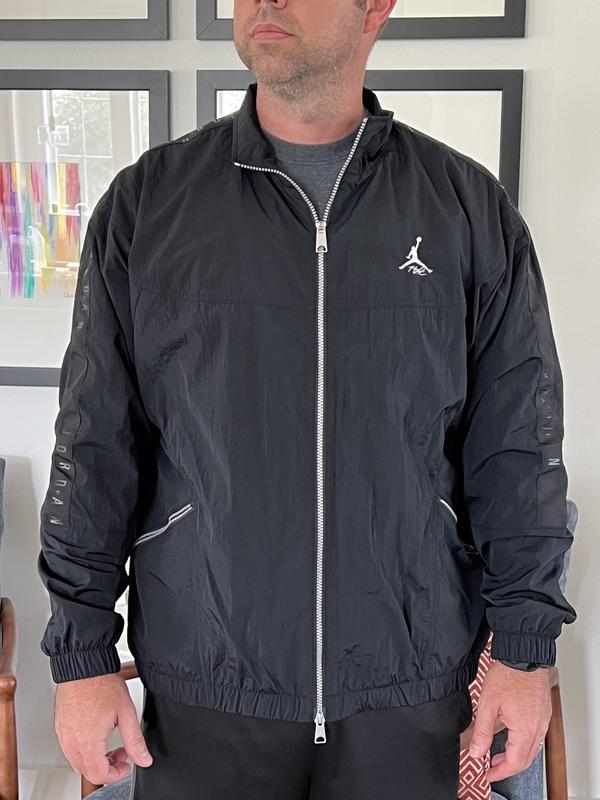 Jordan Essentials Men's Windbreaker Embroidered Jacket - Black